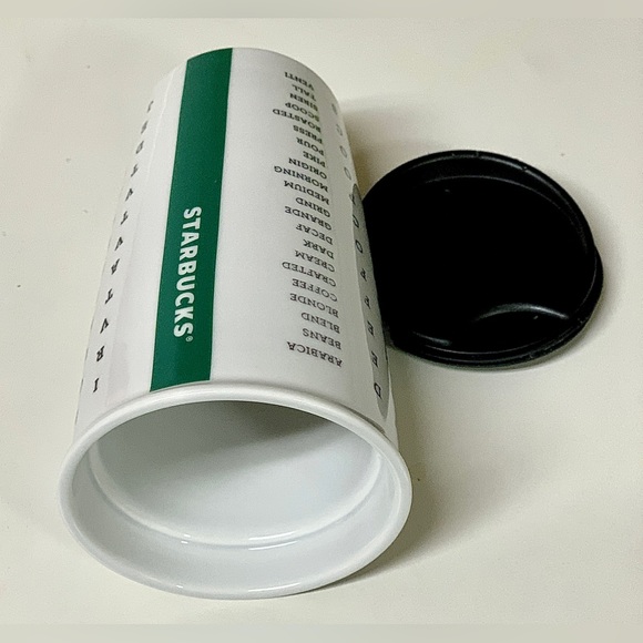 2016 Limited Edition 12 oz STARBUCKS COFFEE Word Search Eye Chart Travel Mug - Picture 12 of 16